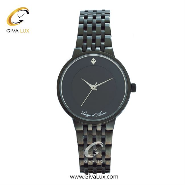 ساعت مچی اورجینال زنانه LdA | لوئیجی د آنا | Luigi d'Ana مشکی | مشکی| مشکی| کد رفرنس 2359